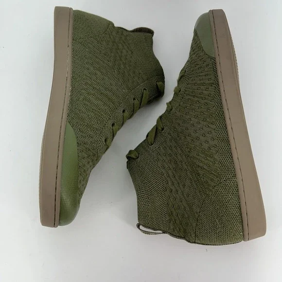 SUAVS Shoes Womens Size 9 Zilker Olive Green Knit High Top Lightweight Sneakers - Picture 7 of 15